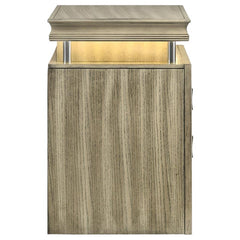 Giselle 3-drawer Nightstand Rustic Beige - 224392