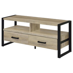 James 2-drawer Engineered Wood 48" TV Stand Distressed Pine - 704271