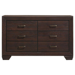 Kauffman 4-piece Eastern King Bedroom Set Dark Cocoa - 204391KE-S4