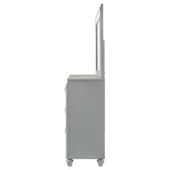 Veronica 6-drawer Dresser with Mirror Light Silver - 224723M