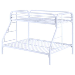Morgan Metal Twin Over Full Bunk Bed White - 2258W