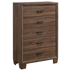 Brandon 5-piece Queen Bedroom Set Warm Brown - 205321Q-S5