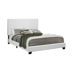 Mauve Upholstered Full Panel Bed White - 300559F