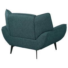 Acton Upholstered Flared Arm Accent Chair Teal Blue - 511163