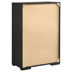 Blacktoft 5-drawer Chest Black - 207105