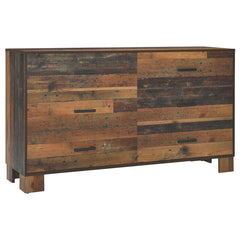 Sidney 4-piece Eastern King Bedroom Set Rustic Pine - 223141KE-S4