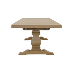 Florence Double Pedestal Dining Table Rustic Smoke - 180201