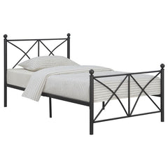 Hart Metal Full Open Frame Bed Matte Black - 422755F
