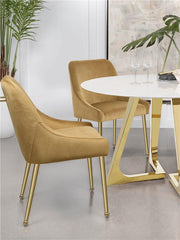 Mayette Parsons Wingback Dining Side Chairs Cognac (Set of 2) - 107582