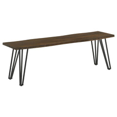 Topeka 6-piece Dining Set Mango Cocoa and Gunmetal - 193851-S6