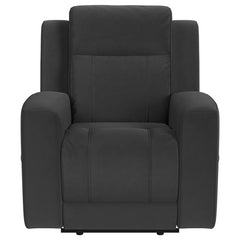 Brentwood 3-piece Upholstered Reclining Sofa Set Black - 610284-S3