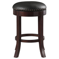 Aboushi Swivel Counter Height Stools with Upholstered Seat Brown (Set of 2) - 101059