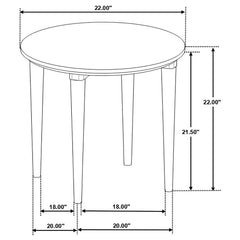 Aldis Round Marble Top Side End Table White and Natural - 703717