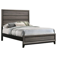 Watson Wood Full Panel Bed Grey Oak - 212421F