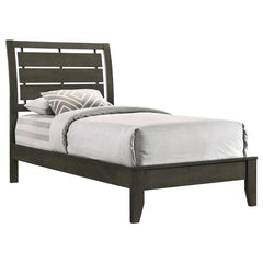 Serenity Wood Twin Panel Bed Mod Grey - 215841T