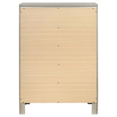 Salford 5-drawer Bedroom Chest Metallic Sterling - 222725