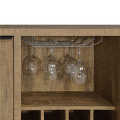 Jamestown 2-door Dining Sideboard Buffet with Wine Storage Mango Brown - 183025