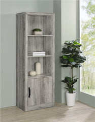 Burke 3-shelf Engineered Wood Media Tower Grey Driftwood - 707726