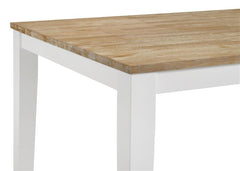 Hollis 7-piece Rectangular Dining Table Set Brown and White - 122241-S7