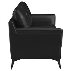 Moira Upholstered Wedge Arm Tufted Sofa Black - 511131