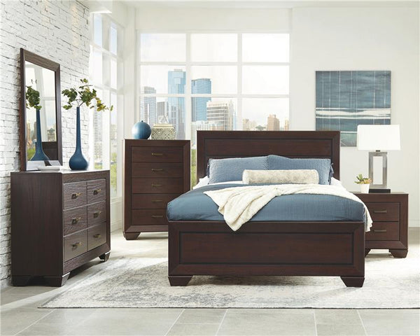 Kauffman 5-drawer Chest Dark Cocoa - 204395