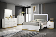 Caraway 5-piece California King Bedroom Set White - 224771KW-S5