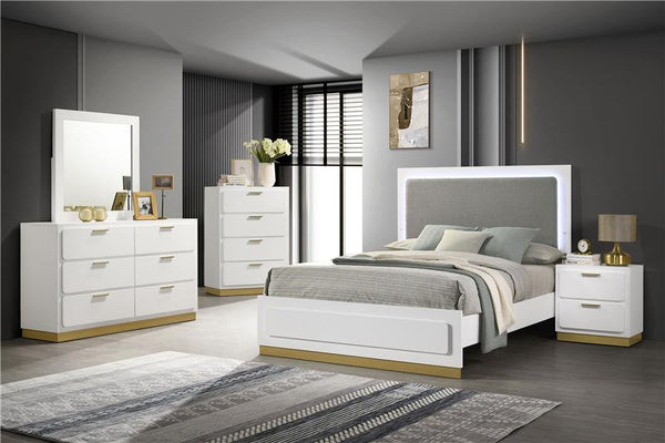 Caraway 5-piece Queen Bedroom Set White - 224771Q-S5