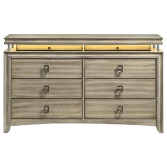 Giselle 8-drawer Dresser Rustic Beige - 224393