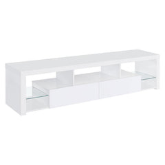 Jude 3-piece 71" TV Entertainment Center White High Gloss - 704251-SET