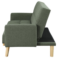 Kourtney Upholstered Tufted Convertible Sofa Bed Sage Green - 360127