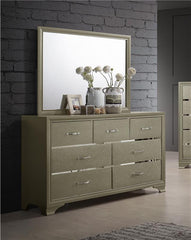 Beaumont 7-drawer Dresser with Mirror Champagne - 205293M