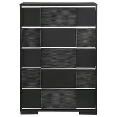 Blacktoft 5-drawer Chest Black - 207105