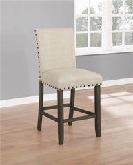 Ralland Upholstered Counter Height Stools with Nailhead Trim Beige (Set of 2) - 193138