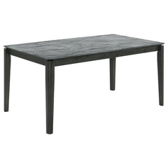 Stevie 5-piece Rectangular Dining Set Grey and Black - 115111SLT-S5
