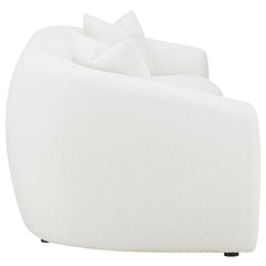 Isabella Faux Sheepskin Upholstered Sofa Natural - 509871