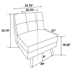 Churchill 6-piece Upholstered Modular Sectional Sofa Grey - 551301-SET