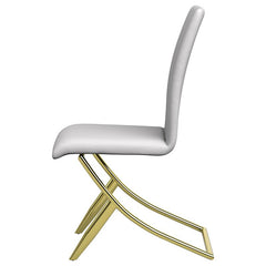Carmelia Upholstered Side Chairs White (Set of 4) - 105171