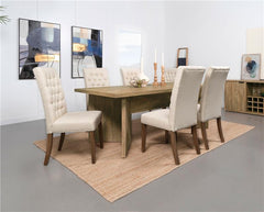Jamestown Rectangular Engineered Wood Dining Table with Decorative Laminate Mango Brown - 183020