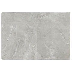 Mina Rectangular Dining Table Grey Ceramic and Sandy Black - 193831