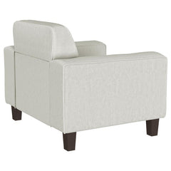 Deerhurst Upholstered Track Arm Tufted Accent Chair Greige - 509649