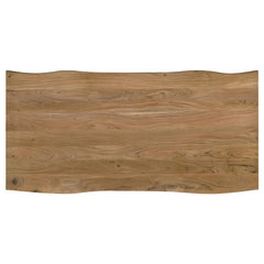 Bradshaw Rectangular Live Edge Dining Table Natural Acacia and Black - 115541
