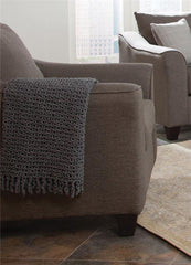 Salizar Upholstered Flared Arm Accent Chair Charcoal Grey - 506023
