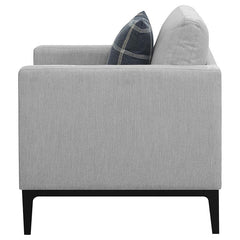 Apperson Upholstered Track Arm Accent Chair Light Grey - 508683
