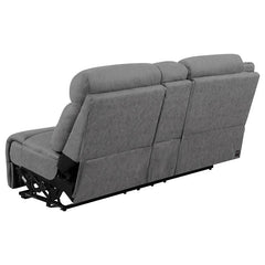 Higgins Upholstered LAF Power Loveseat Grey - 600370B1