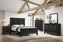 Sandy Beach 5-piece Queen Bedroom Set Black - 201321Q-S5