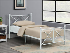 Hart Metal Full Open Frame Bed White - 422759F