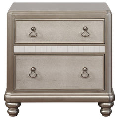 Bling Game 4-piece Eastern King Bedroom Set Platinum - 204180KE-S4