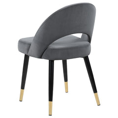 Lindsey Arched Back Upholstered Side Chairs Grey (Set of 2) - 192542