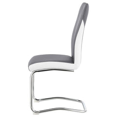 Brooklyn Upholstered Side Chairs with S-frame (Set of 4) Grey and White - 193812