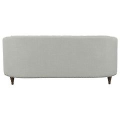 Avonlea Upholstered Sloped Arm Sofa Grey Fabric - 505641